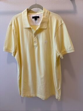 Banana Republic Pale Yellow Men's Polo Shirt XL